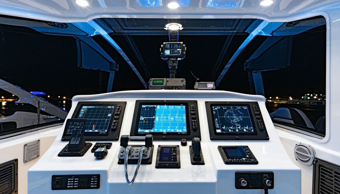 Interior technology and AI control system of patrol boat